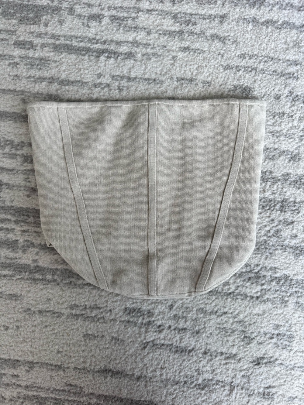 NEW Aritzia Sculpt Knit Bustier Tube Top Beige S